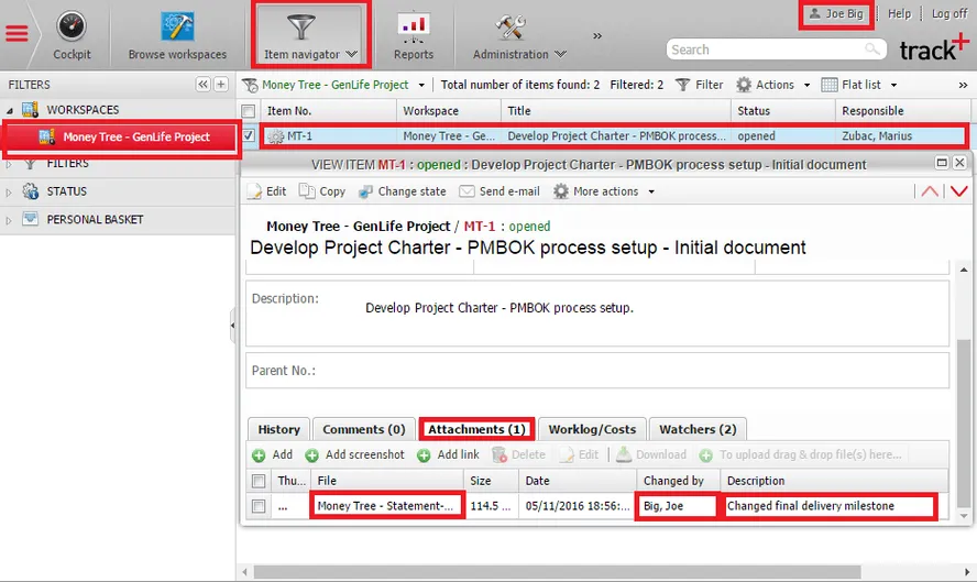 PMBOK® Processes Support in Allegra Tutorial – Part 3