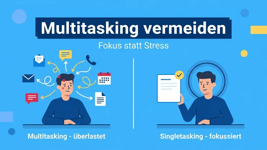 Multitasking vermeiden: Warum Singletasking produktiver ist