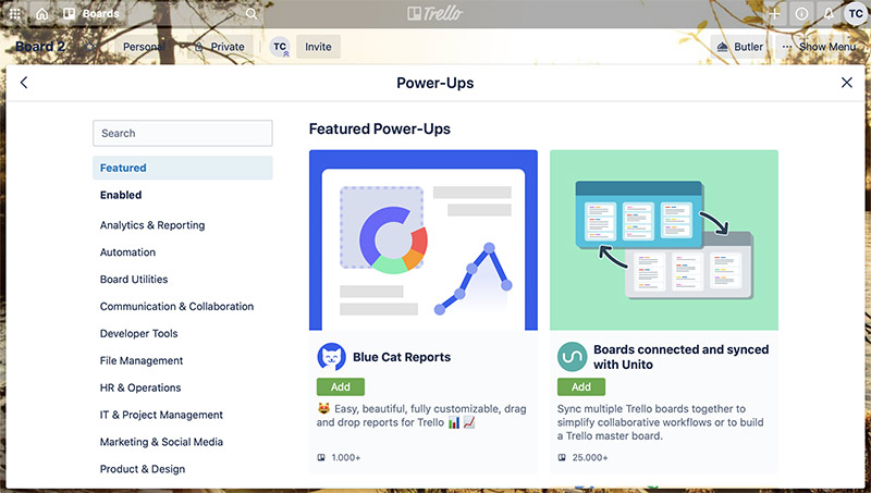 Trello Funktionen