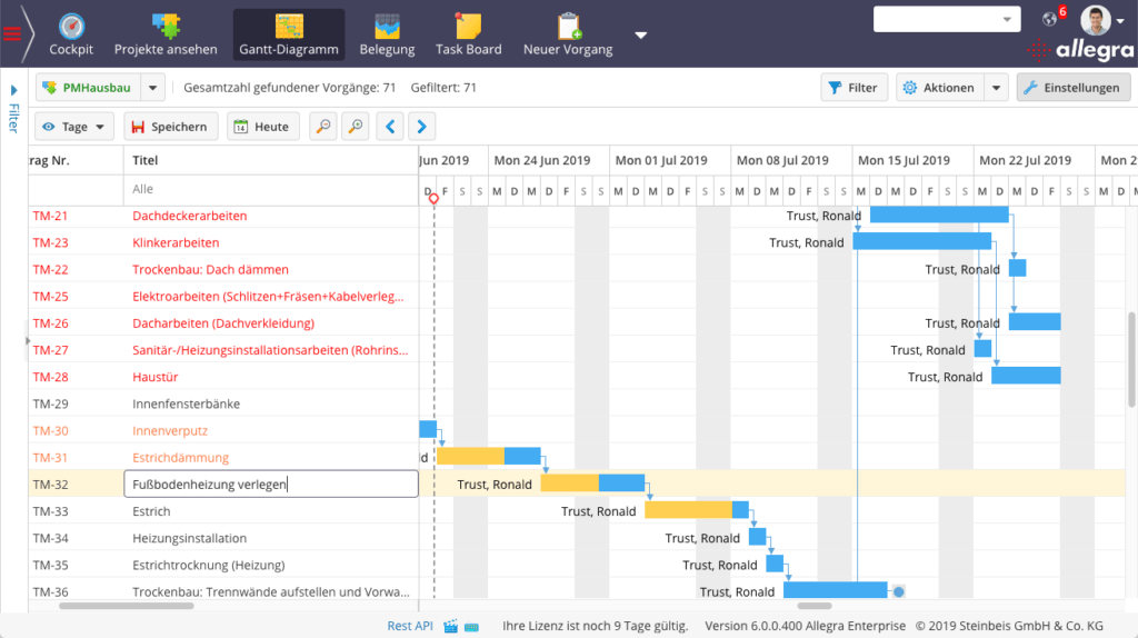 Allegra Project Management Software